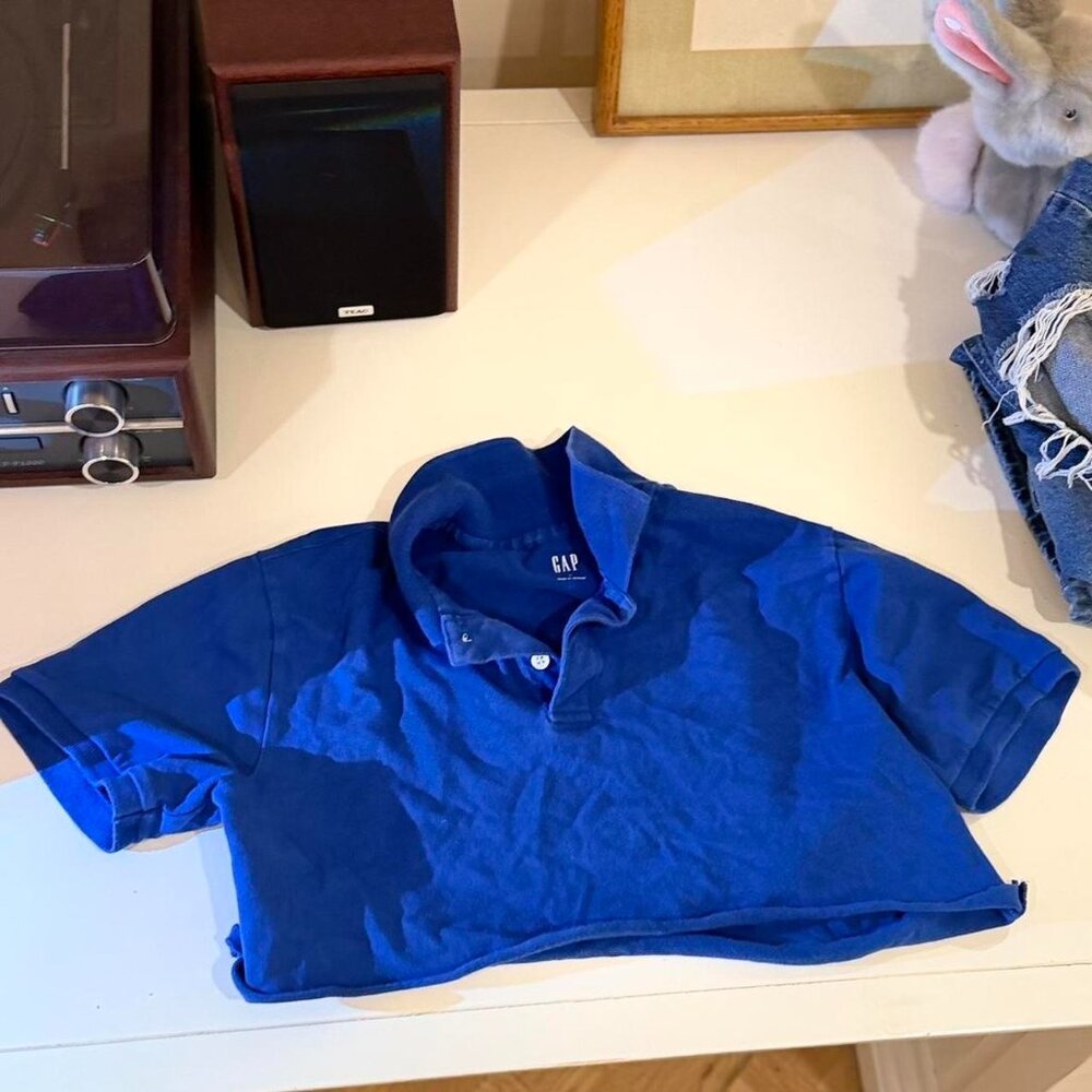 Gap Cropped Blue Polo-shirts